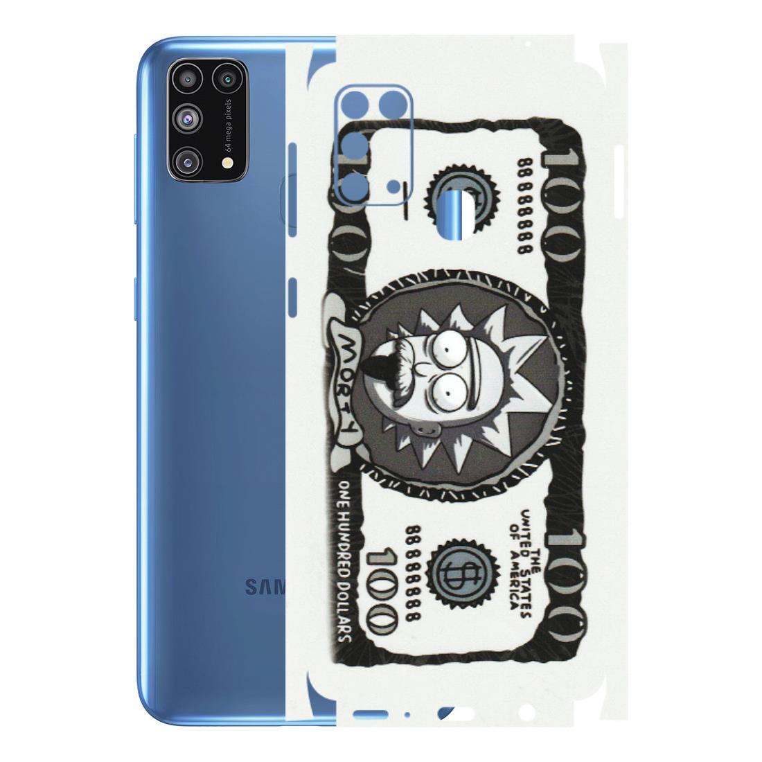 Samsung M/F/Note/Flip and C Phone Skins (All Models) - Rick And Morty Hundred Dollar Anime - Matte Finish (M-161) Samsung Galaxy M31