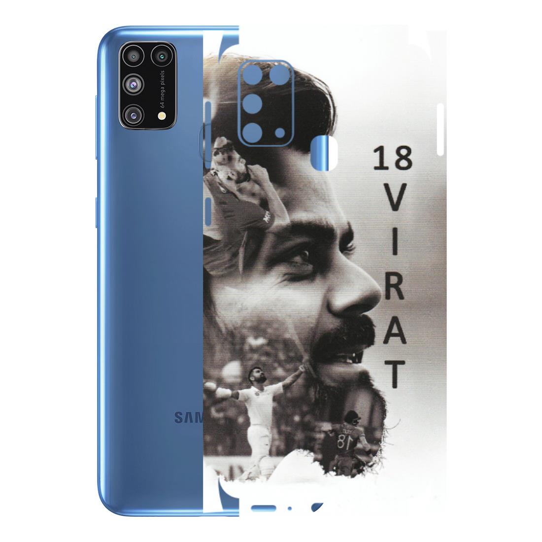 Samsung M/F/Note/Flip and C Phone Skins (All Models) - Virat Kohli Cricketer - Matte Finish (M-163) Samsung Galaxy M31