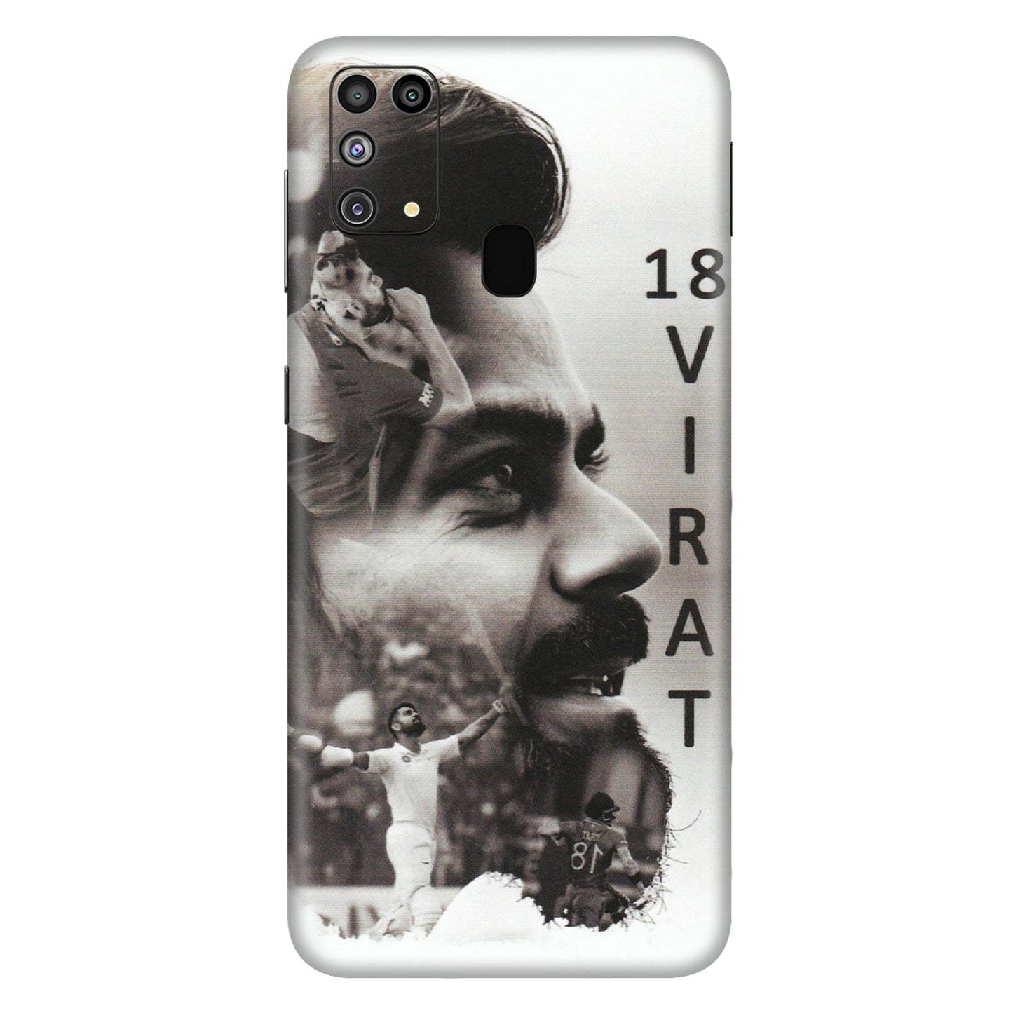 Samsung M/F/Note/Flip and C Phone Skins (All Models) - Virat Kohli Cricketer - Matte Finish (M-163) Samsung Galaxy M31