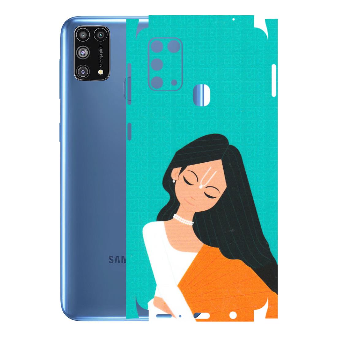 Samsung M/F/Note/Flip and C Phone Skins (All Models) - Radhe Radhe With Hindu Symbol - Matte Finish (M-164) Samsung Galaxy M31