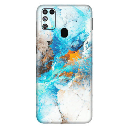 Samsung M/F/Note/Flip and C Phone Skins (All Models) - Blue Waves Abstract - Matte Finish (M-19) Samsung Galaxy M31