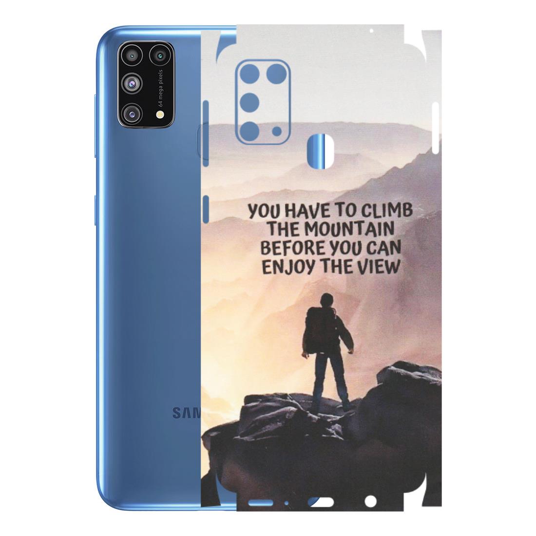 Samsung M/F/Note/Flip and C Phone Skins (All Models) - Motivational Hiking Mountain - Matte Finish (M-28) Samsung Galaxy M31
