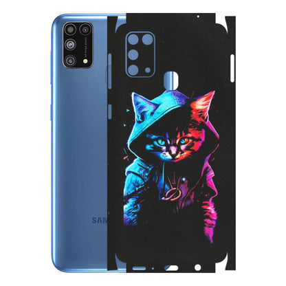 Samsung M/F/Note/Flip and C Phone Skins (All Models) - Cyberpunk Cat - Matte Finish (M-45) Samsung Galaxy M31