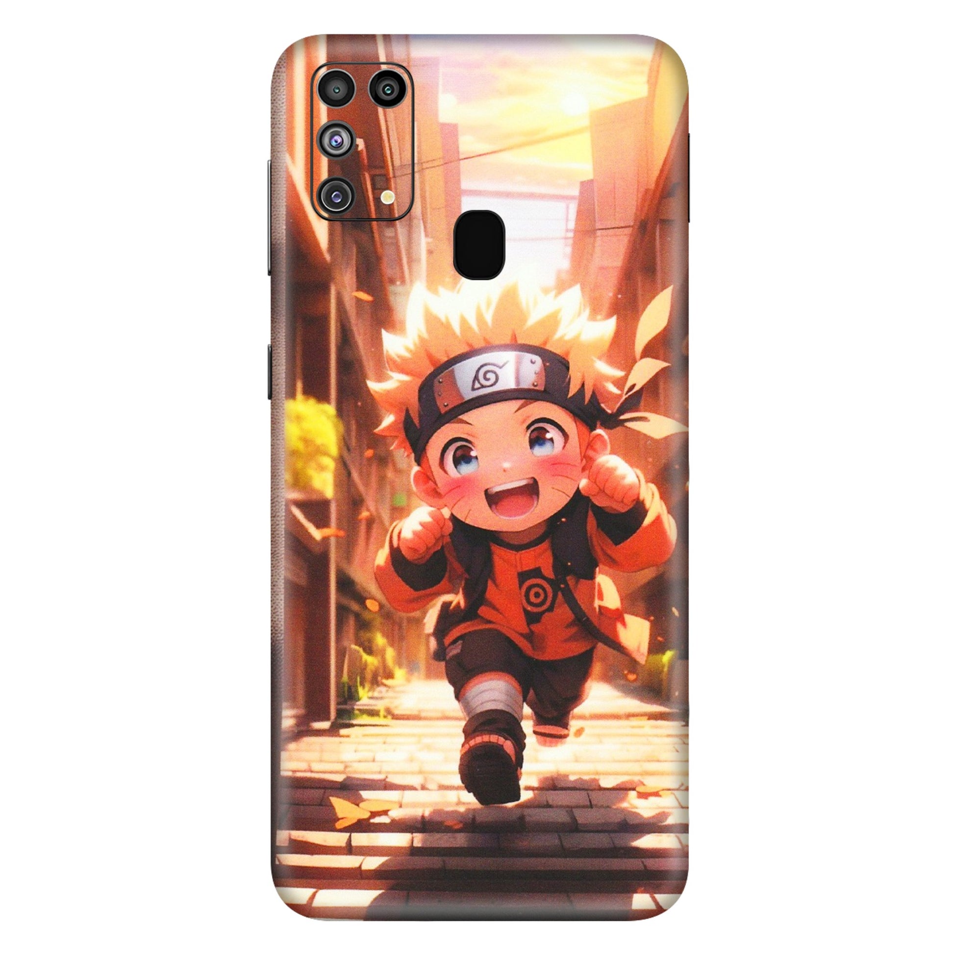 Samsung M/F/Note/Flip and C Phone Skins (All Models) - Naruto Cute Toon Running - Matte Finish (M-04) Samsung Galaxy M31