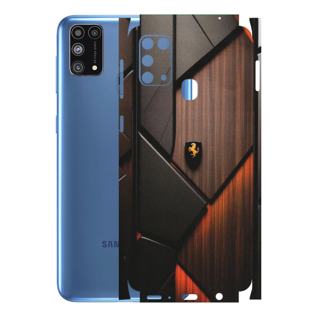 Samsung M/F/Note/Flip and C Phone Skins (All Models) - Lambo Beauty Wood Pattern Sober - Matte Finish (M-51) Samsung Galaxy M31