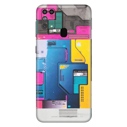 Samsung M/F/Note/Flip and C Phone Skins (All Models) - Colourfull Motherboard Internals - Matte Finish (M-55) Samsung Galaxy M31
