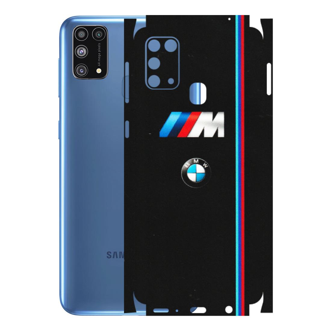 Samsung M/F/Note/Flip and C Phone Skins (All Models) - Styling With Black BMW - Matte Finish (M-74) Samsung Galaxy M31