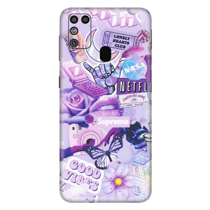 Samsung M/F/Note/Flip and C Phone Skins (All Models) - Supreme Purple Magic - Matte Finish (M-88) Samsung Galaxy M31