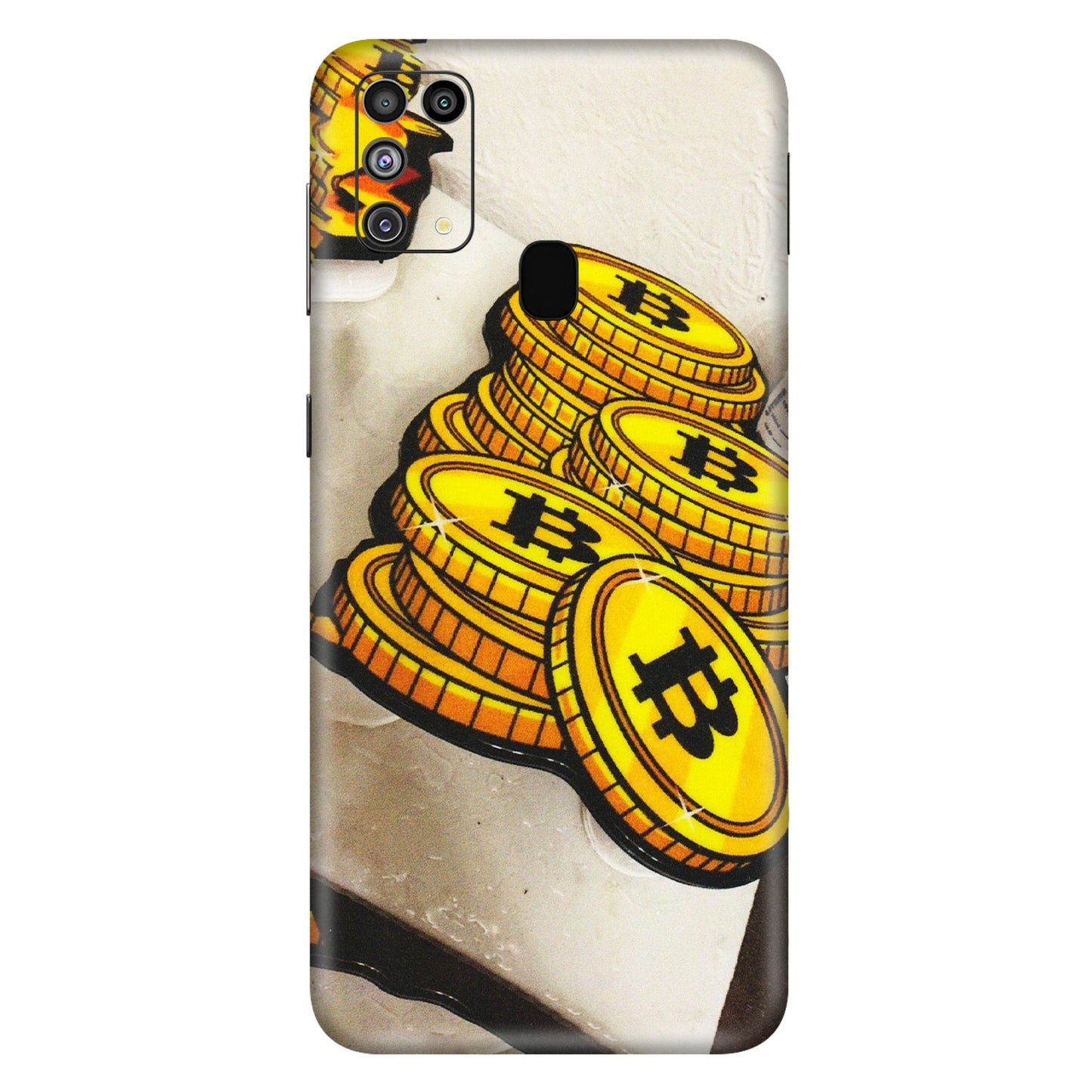 Samsung M/F/Note/Flip and C Phone Skins (All Models) - Billionaire Bitcoin Collection - Matte Finish (M-92) Samsung Galaxy M31
