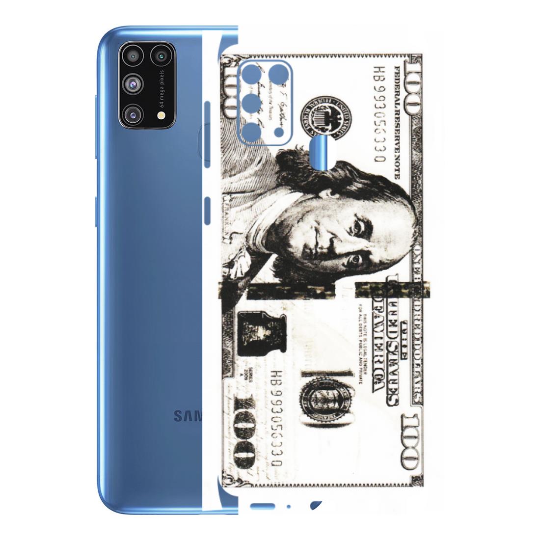 Samsung M/F/Note/Flip and C Phone Skins (All Models) - 100 Dollar Currency - Transparent Finish (T-01) Samsung Galaxy M31