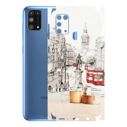 Samsung M/F/Note/Flip and C Phone Skins (All Models) - London Street - Transparent Finish (T-02) Samsung Galaxy M31