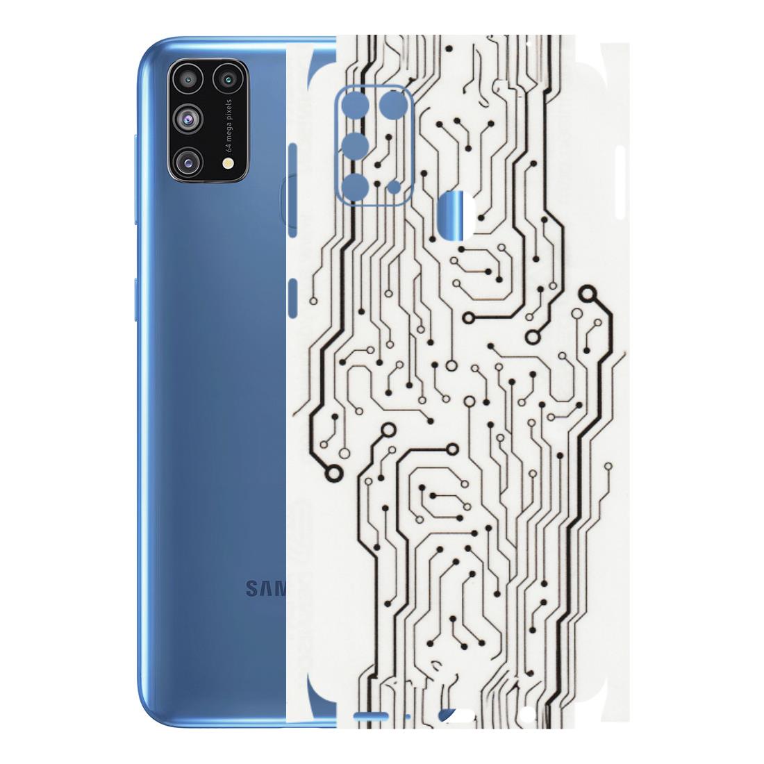 Samsung M/F/Note/Flip and C Phone Skins (All Models) - Tech Circuits - Transparent Finish (T-03) Samsung Galaxy M31