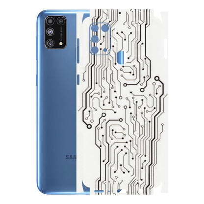 Samsung M/F/Note/Flip and C Phone Skins (All Models) - Tech Circuits - Transparent Finish (T-03) Samsung Galaxy M31