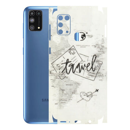 Samsung M/F/Note/Flip and C Phone Skins (All Models) - Travel Ticket - Transparent Finish (T-06) Samsung Galaxy M31