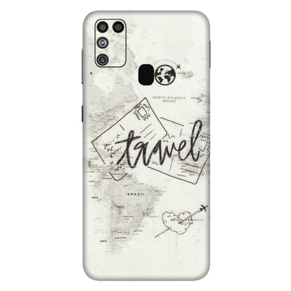 Samsung M/F/Note/Flip and C Phone Skins (All Models) - Travel Ticket - Transparent Finish (T-06) Samsung Galaxy M31