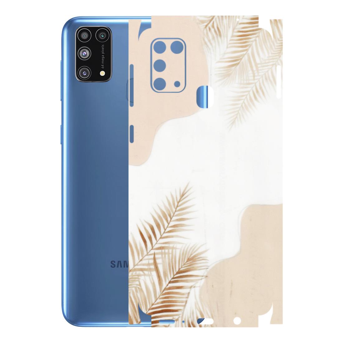 Samsung M/F/Note/Flip and C Phone Skins (All Models) - Gold Petals Abstract - Transparent Finish (T-08) Samsung Galaxy M31