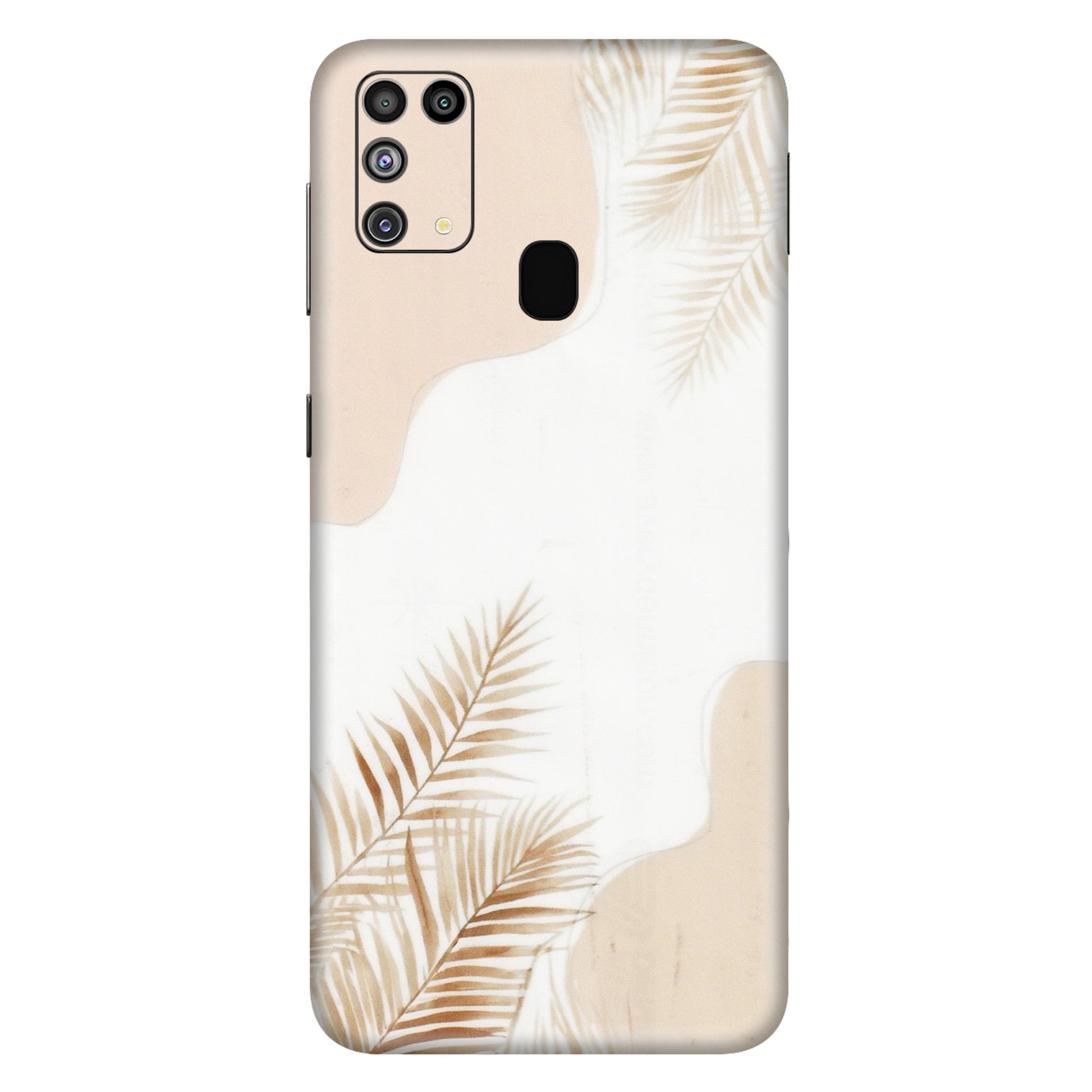 Samsung M/F/Note/Flip and C Phone Skins (All Models) - Gold Petals Abstract - Transparent Finish (T-08) Samsung Galaxy M31