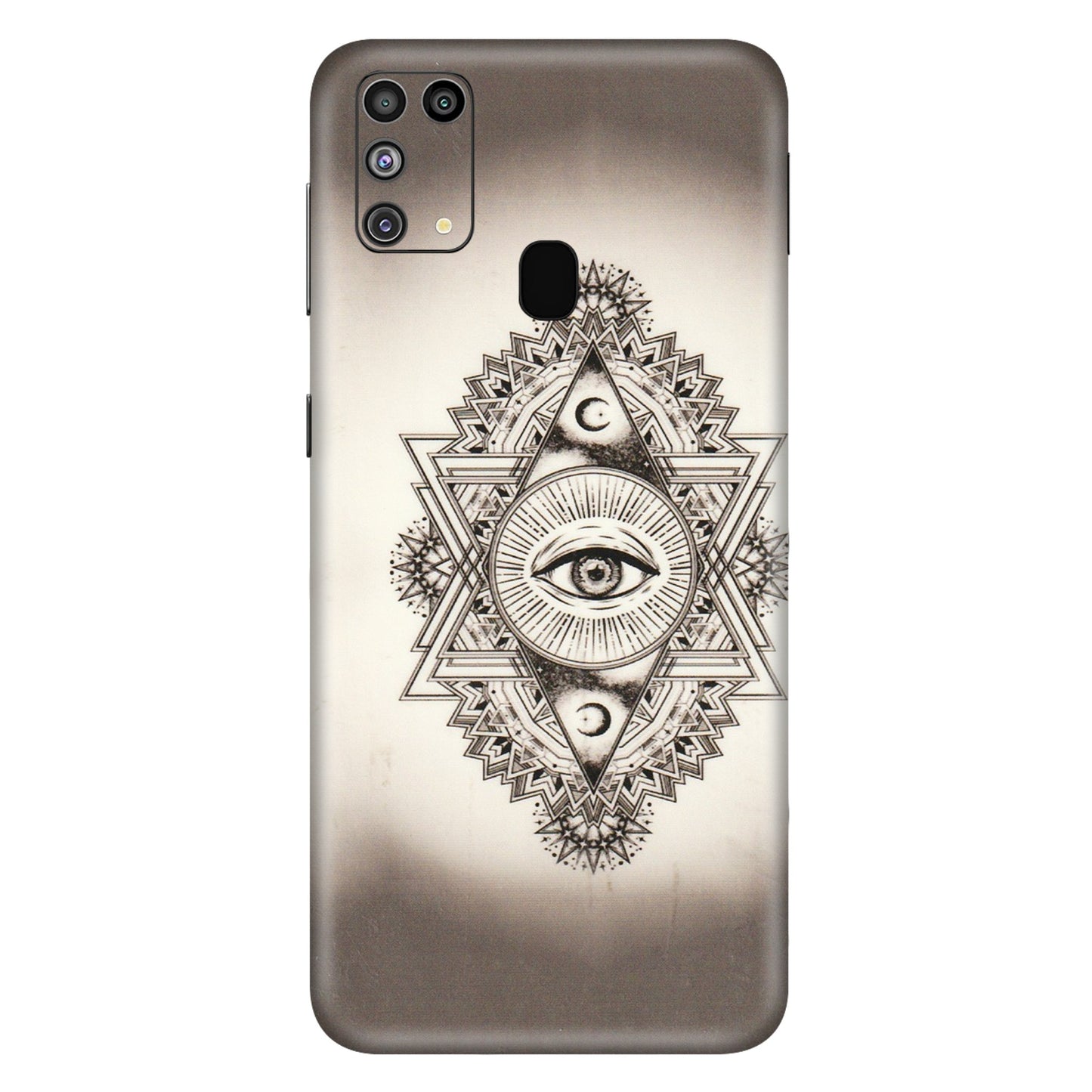 Samsung M/F/Note/Flip and C Phone Skins (All Models) - Illuminati Great Eye - Transparent Finish (T-14) Samsung Galaxy M31
