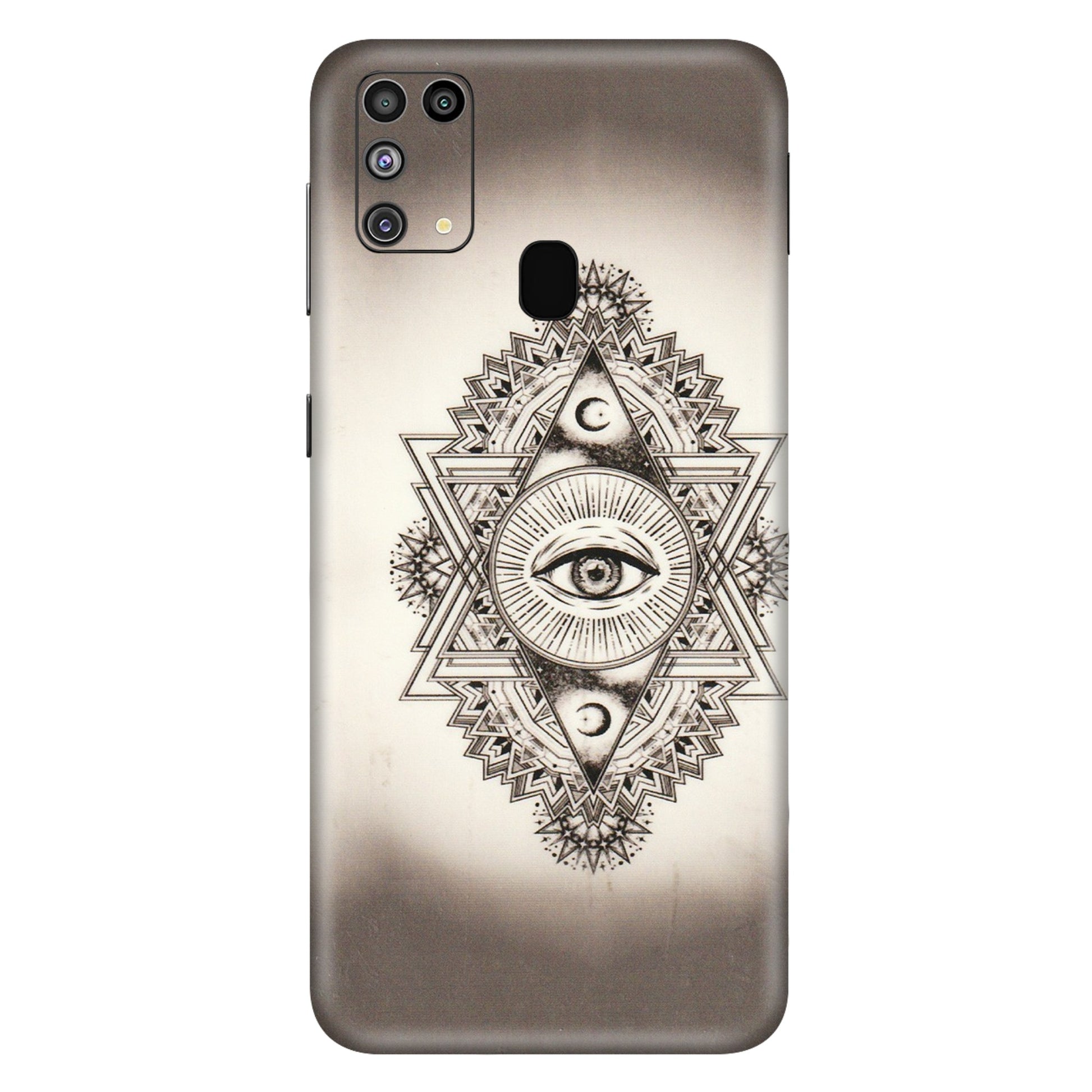 Samsung M/F/Note/Flip and C Phone Skins (All Models) - Illuminati Great Eye - Transparent Finish (T-14) Samsung Galaxy M31