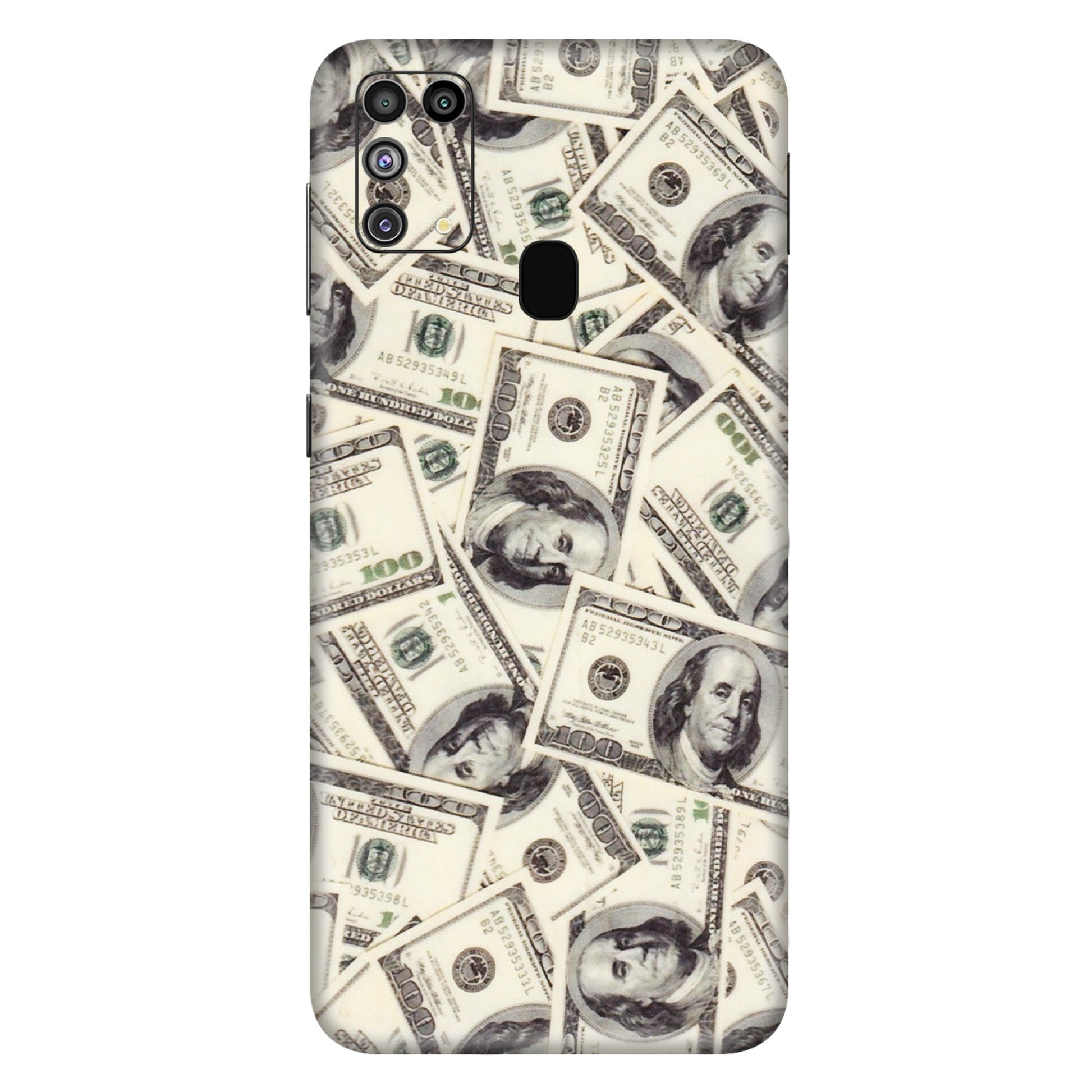 Samsung M/F/Note/Flip and C Phone Skins (All Models) - Dollar Lover - Transparent Finish (T-17) Samsung Galaxy M31