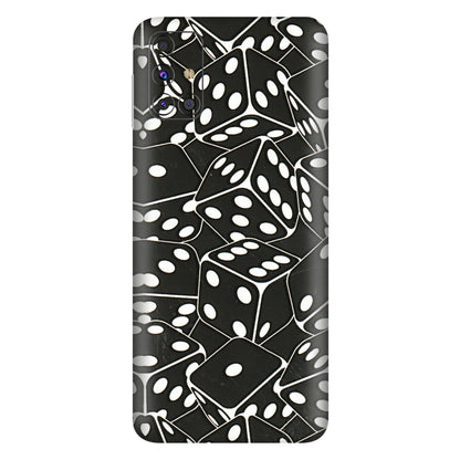 Samsung M/F/Note/Flip and C Phone Skins (All Models) - Big Black Dices - 3D Embossed Finish (L-106) Samsung Galaxy M31s