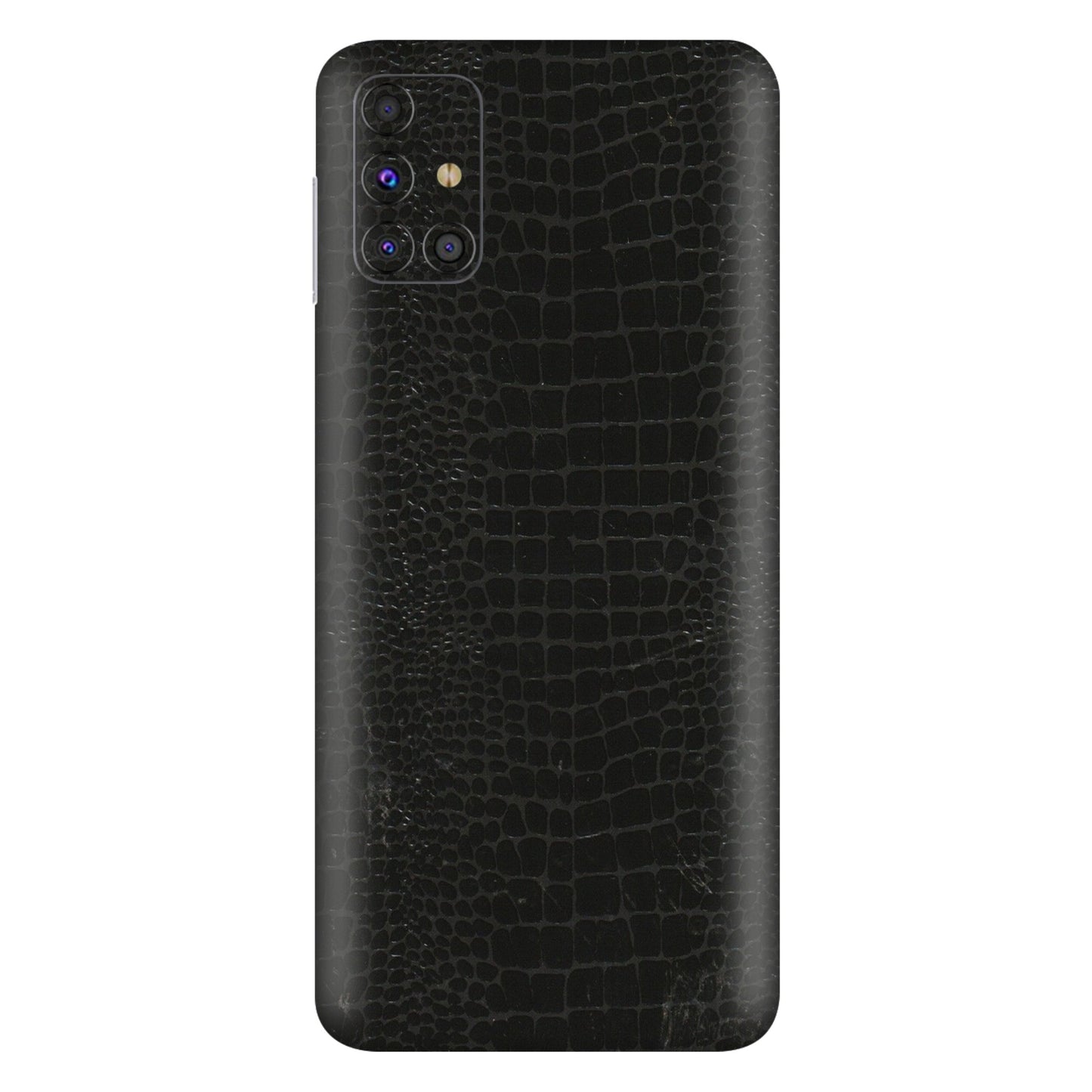 Samsung M/F/Note/Flip and C Phone Skins (All Models) - Snake Leather Black - 3D Embossed Finish (L-107) Samsung Galaxy M31s