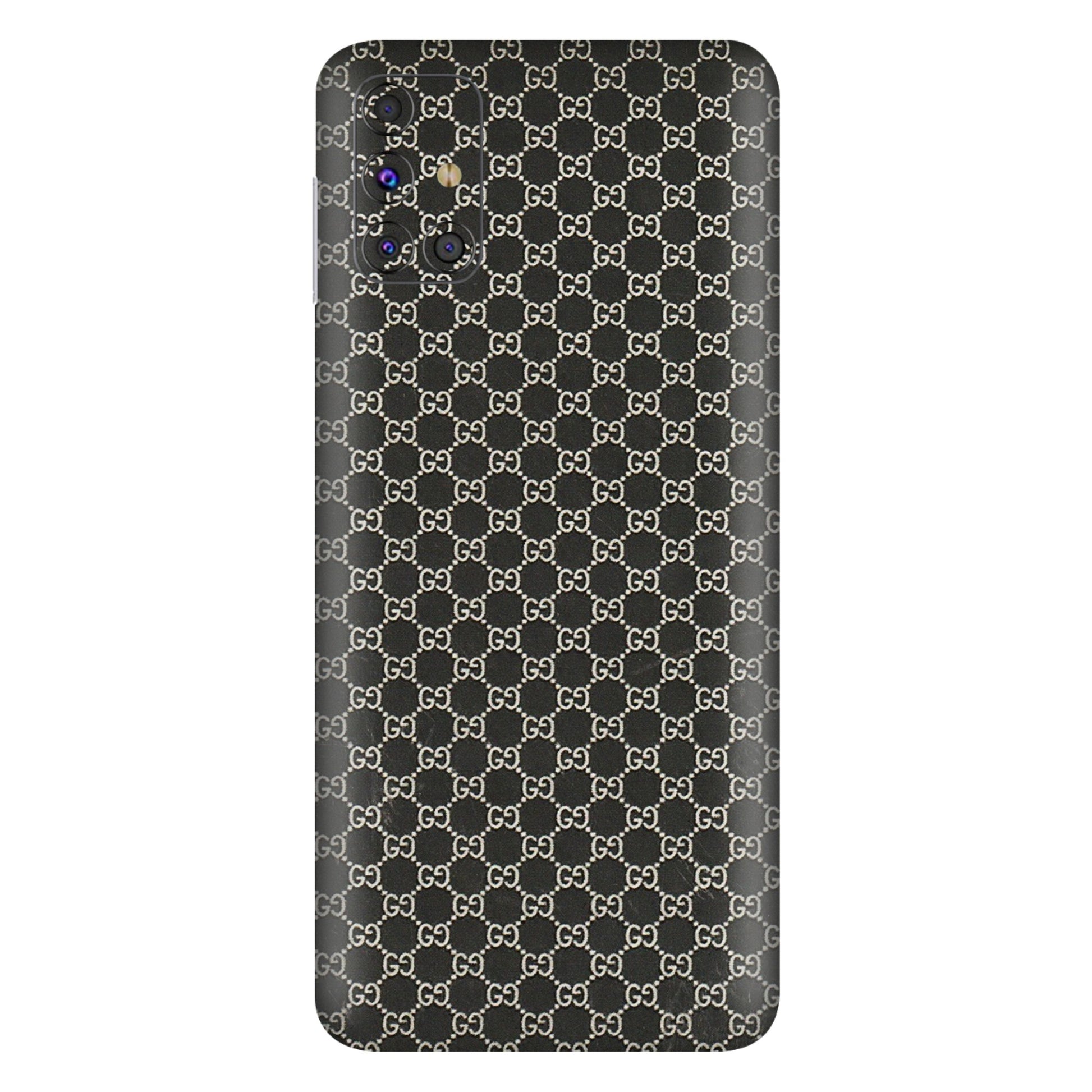 Samsung M/F/Note/Flip and C Phone Skins (All Models) - Black G Print - 3D Embossed Finish (L-109) Samsung Galaxy M31s