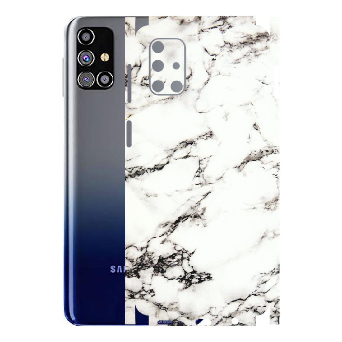 Samsung M/F/Note/Flip and C Phone Skins (All Models) - Black and White Marble Texture - 3D Embossed Finish (L-124) Samsung Galaxy M31s