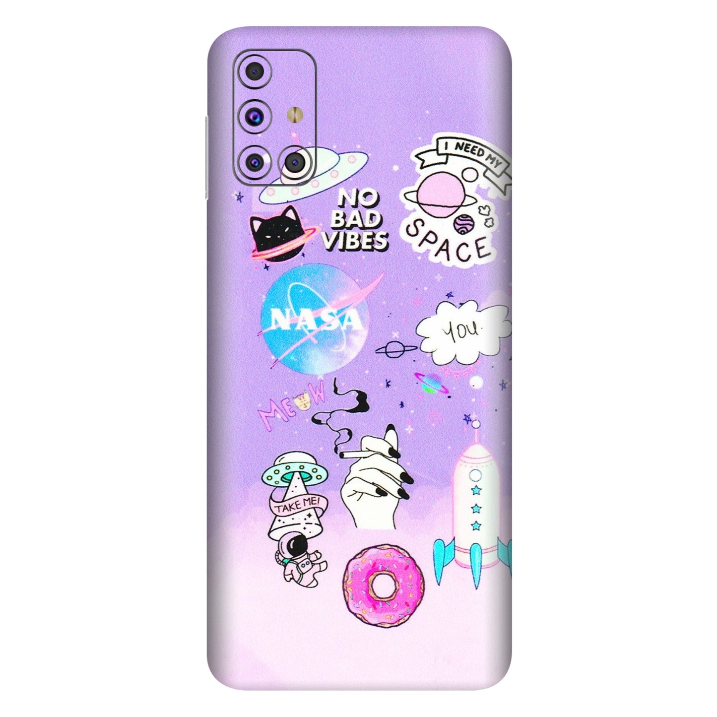 Samsung M/F/Note/Flip and C Phone Skins (All Models) - I Need My Nasa Skin - 3D Embossed Finish (L-149) Samsung Galaxy M31s