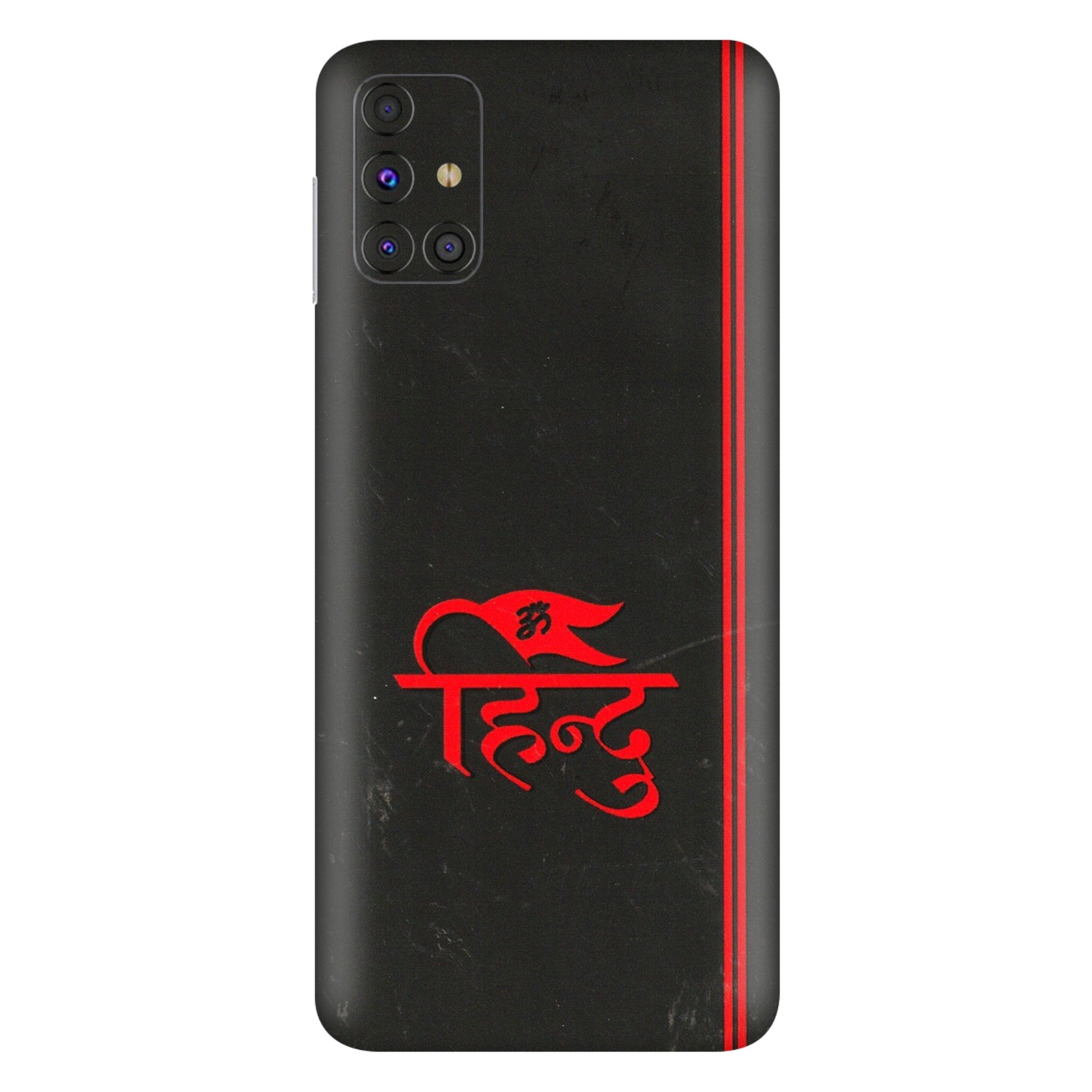 Samsung M/F/Note/Flip and C Phone Skins (All Models) - Hindu Black - 3D Embossed Finish (L-153) Samsung Galaxy M31s