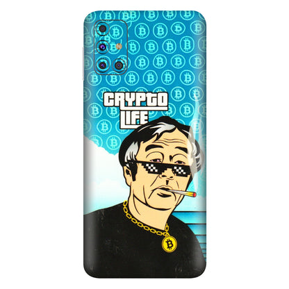Samsung M/F/Note/Flip and C Phone Skins (All Models) - Crypto Thug Life - 3D Embossed Finish (L-179) Samsung Galaxy M31s