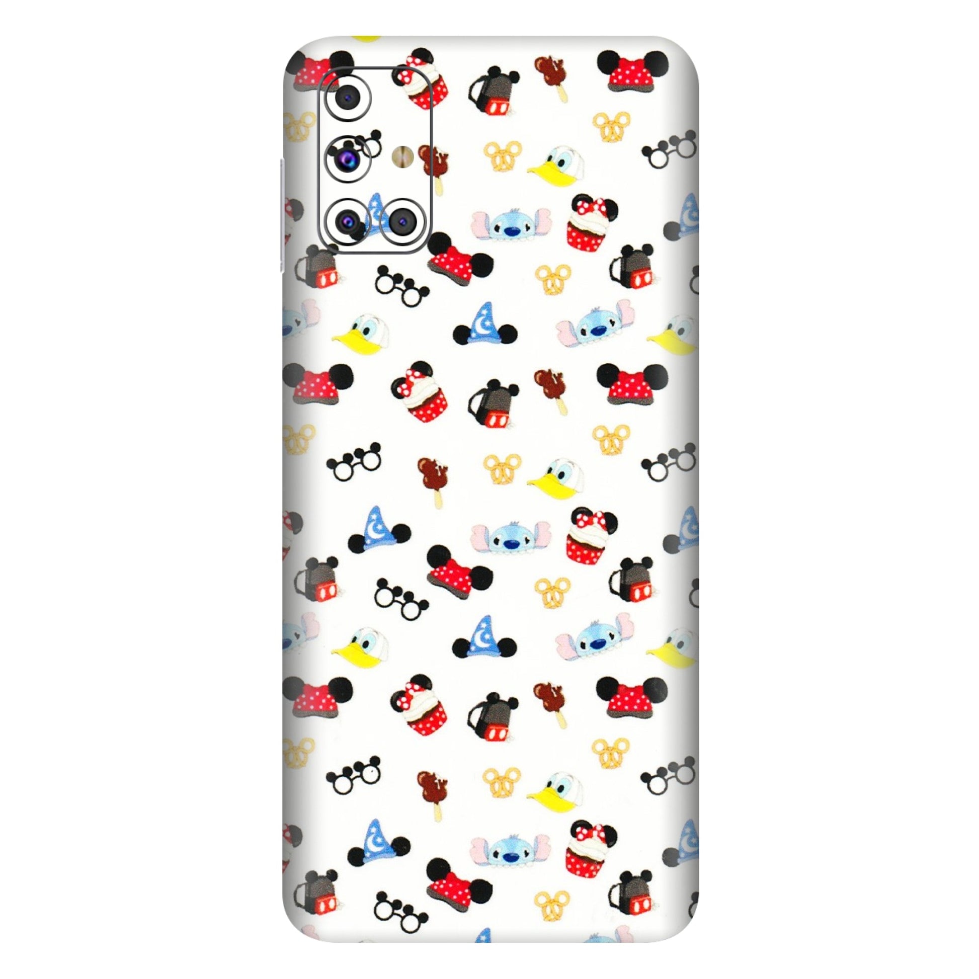 Samsung M/F/Note/Flip and C Phone Skins (All Models) - Minnie Mouse & Donald Doodles s - 3D Embossed Finish (L-194) Samsung Galaxy M31s
