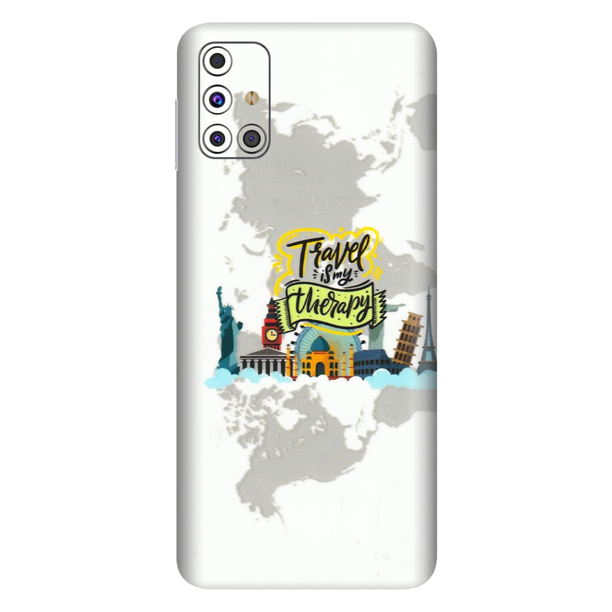Samsung M/F/Note/Flip and C Phone Skins (All Models) - Travel Therapy - 3D Embossed Finish (L-199) Samsung Galaxy M31s