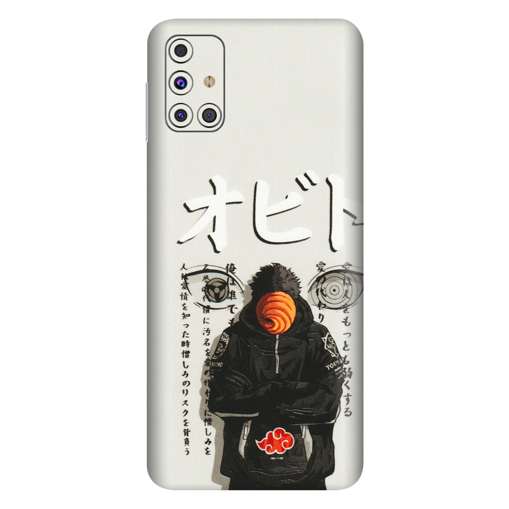 Samsung M/F/Note/Flip and C Phone Skins (All Models) - Obito Anime Eye - 3D Embossed Finish (L-19) Samsung Galaxy M31s