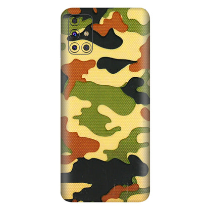 Samsung M/F/Note/Flip and C Phone Skins (All Models) - Indian Military - 3D Embossed Finish (L-234) Samsung Galaxy M31s