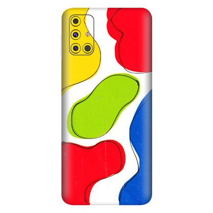 Samsung M/F/Note/Flip and C Phone Skins (All Models) - RGB Colour Paint - 3D Embossed Finish (L-284) Samsung Galaxy M31s