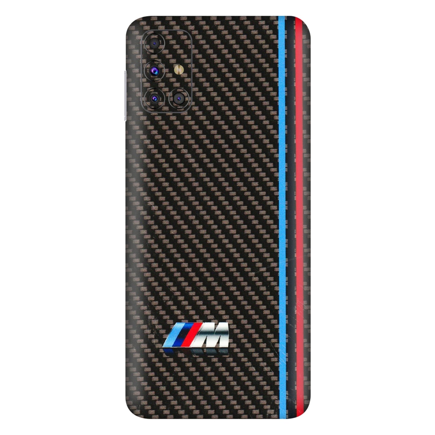 Samsung M/F/Note/Flip and C Phone Skins (All Models) - BM Carbon Fiber Feels - 3D Embossed Finish (L-38) Samsung Galaxy M31s