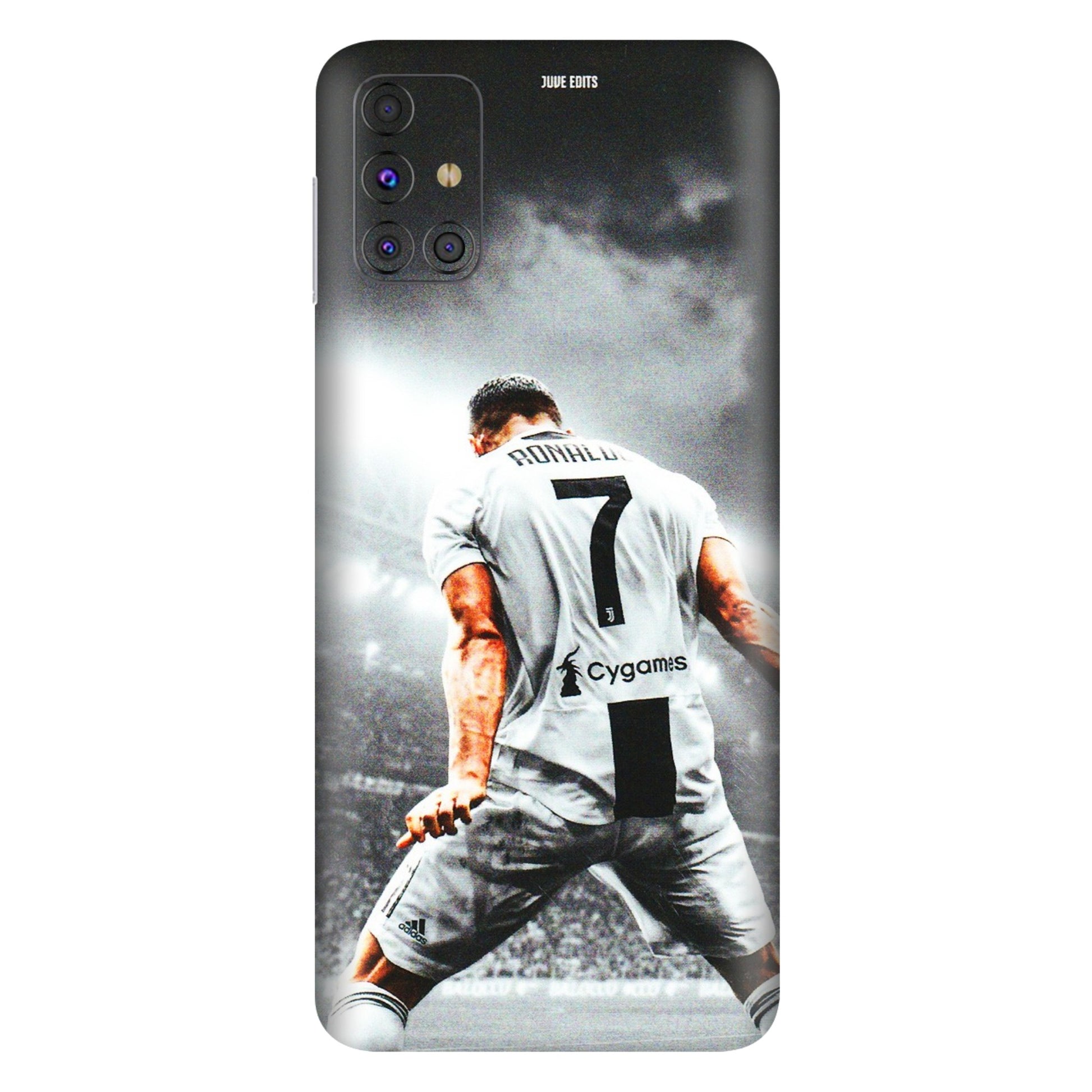 Samsung M/F/Note/Flip and C Phone Skins (All Models) - Ronaldo CR7 Crazy - 3D Embossed Finish (L-44) Samsung Galaxy M31s