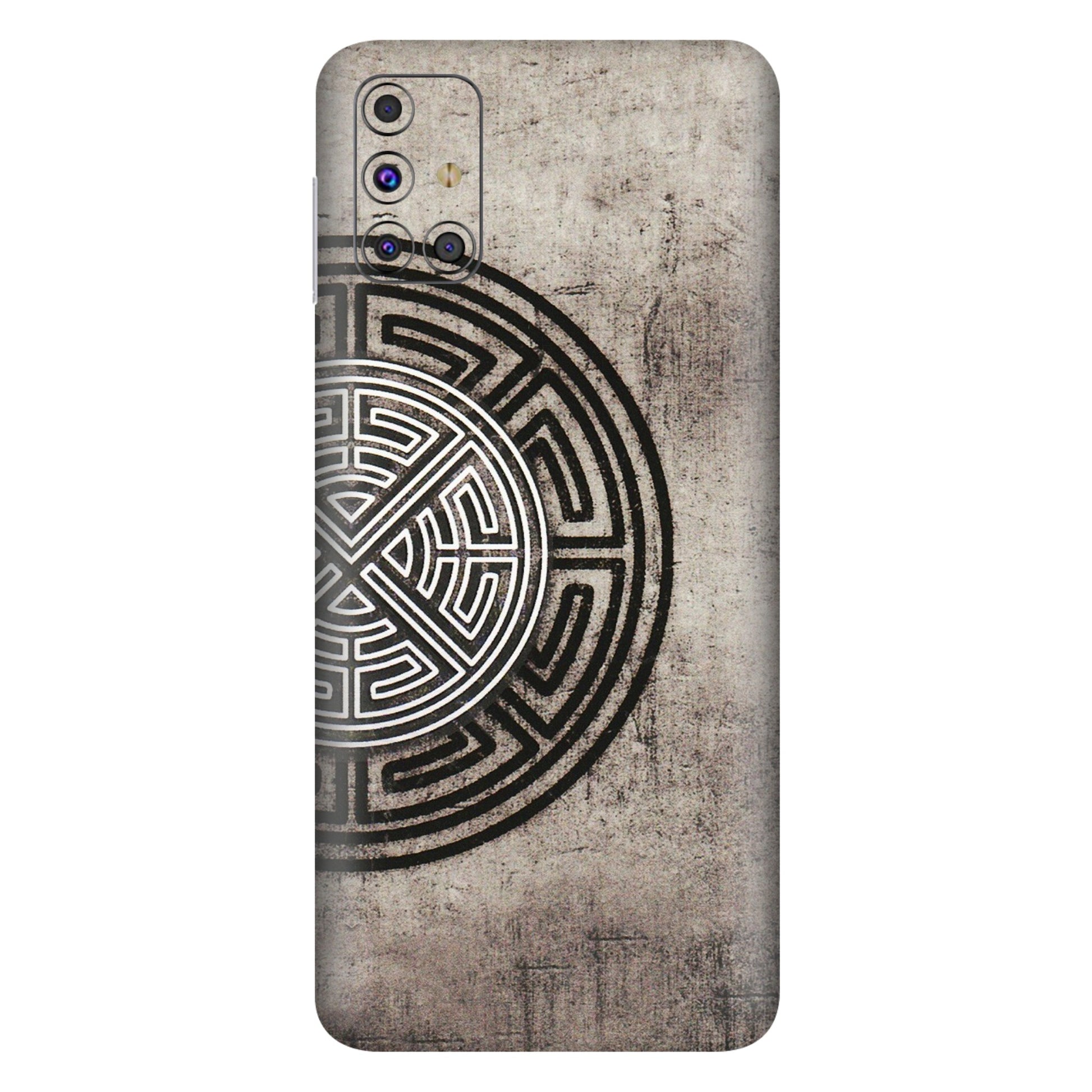 Samsung M/F/Note/Flip and C Phone Skins (All Models) - Mysterious Circular Design - 3D Embossed Finish (L-63) Samsung Galaxy M31s