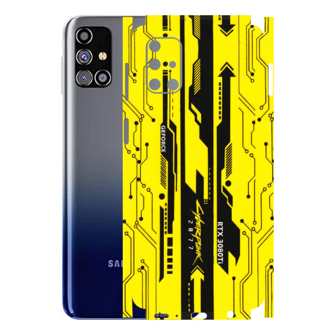 Samsung M/F/Note/Flip and C Phone Skins (All Models) - Yellow Cyberpunk - 3D Embossed Finish (L-93) Samsung Galaxy M31s