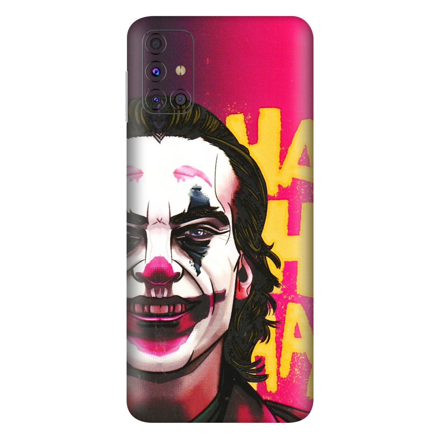 Samsung M/F/Note/Flip and C Phone Skins (All Models) - Joker Evil Laugh - 3D Embossed Finish (L-97) Samsung Galaxy M31s