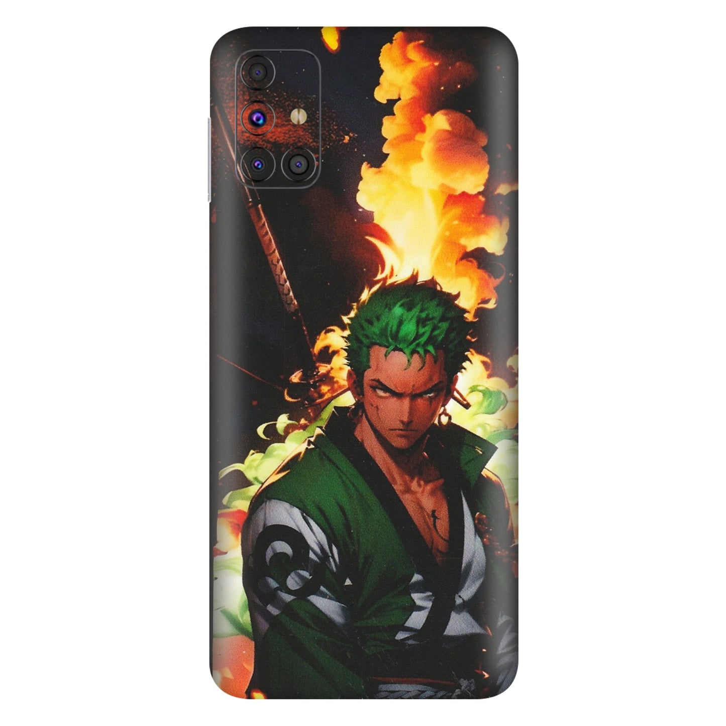 Samsung M/F/Note/Flip and C Phone Skins (All Models) - Roronoa Zoro - Matte Finish (M-102) Samsung Galaxy M31s