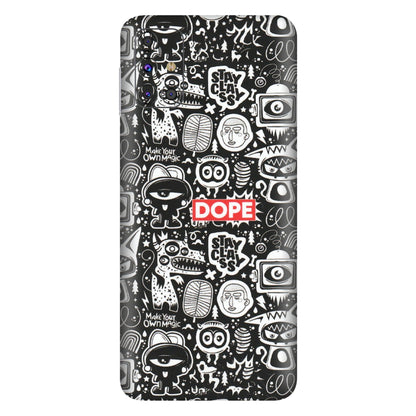 Samsung M/F/Note/Flip and C Phone Skins (All Models) - Dope Stay Classy Black Doodles - Matte Finish (M-126) Samsung Galaxy M31s