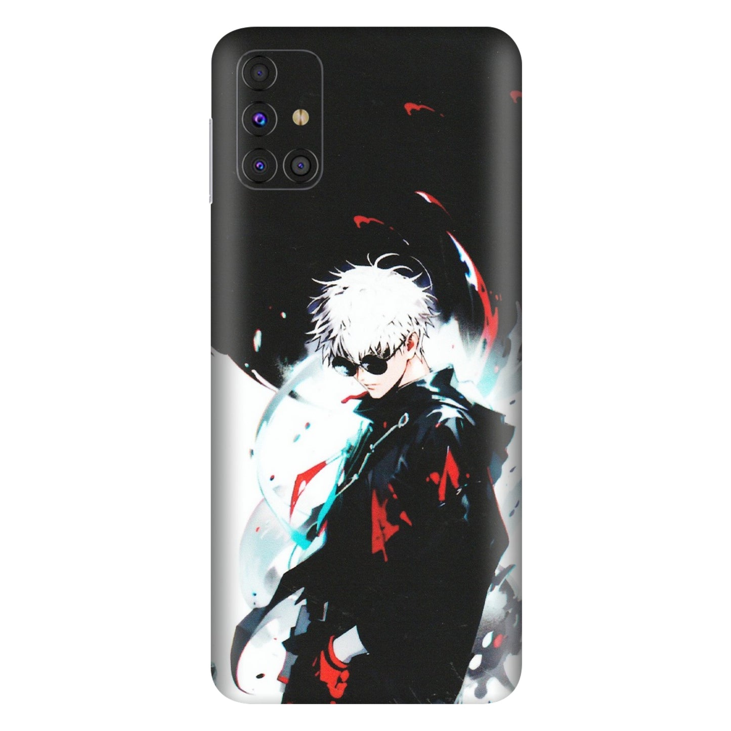 Samsung M/F/Note/Flip and C Phone Skins (All Models) - Gojo Powerful Charater Kaisen Anime - Matte Finish (M-144) Samsung Galaxy M31s
