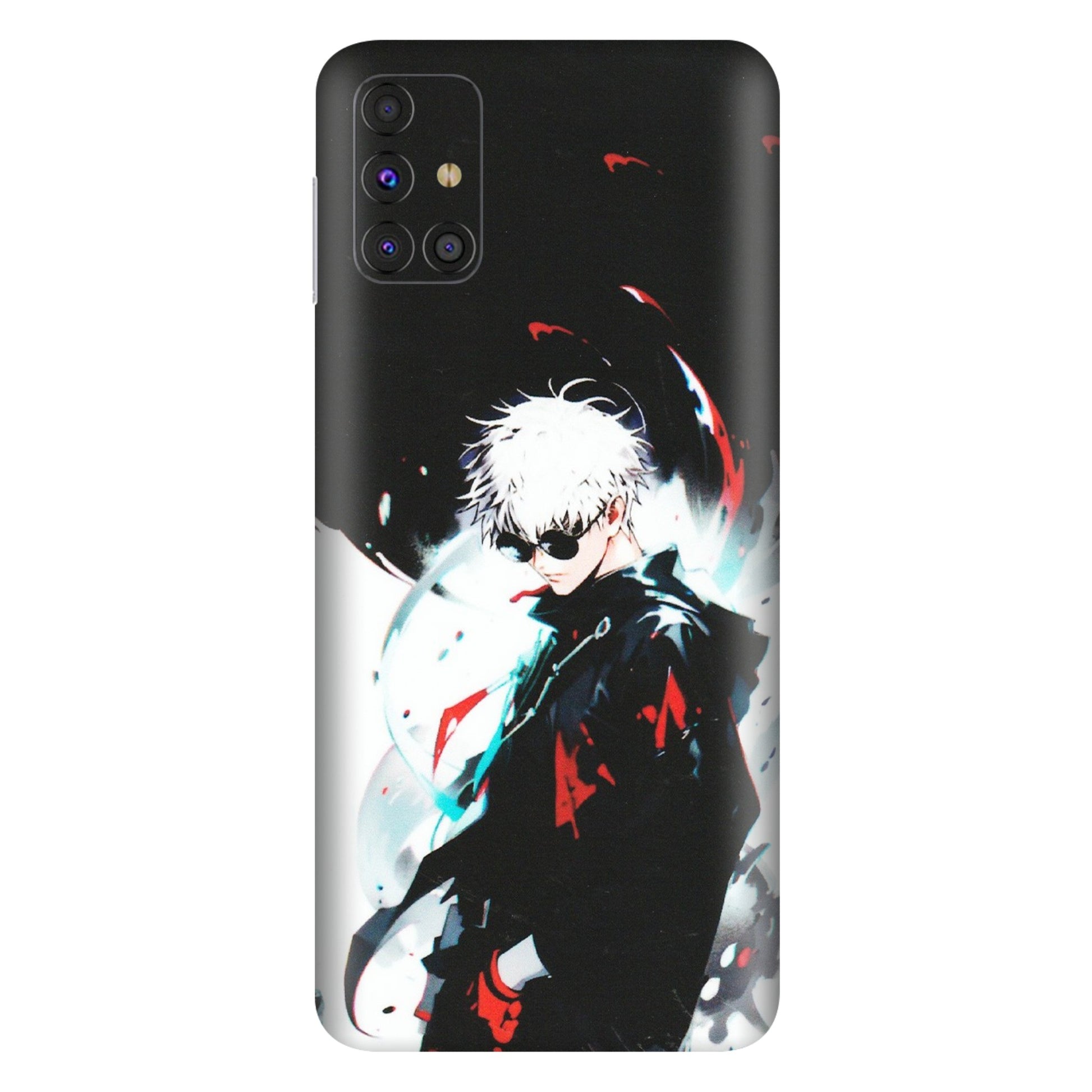 Samsung M/F/Note/Flip and C Phone Skins (All Models) - Gojo Powerful Charater Kaisen Anime - Matte Finish (M-144) Samsung Galaxy M31s