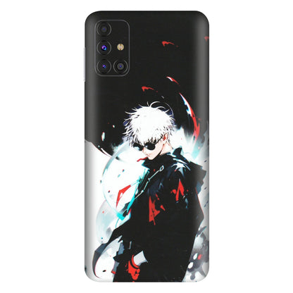 Samsung M/F/Note/Flip and C Phone Skins (All Models) - Gojo Powerful Charater Kaisen Anime - Matte Finish (M-144) Samsung Galaxy M31s