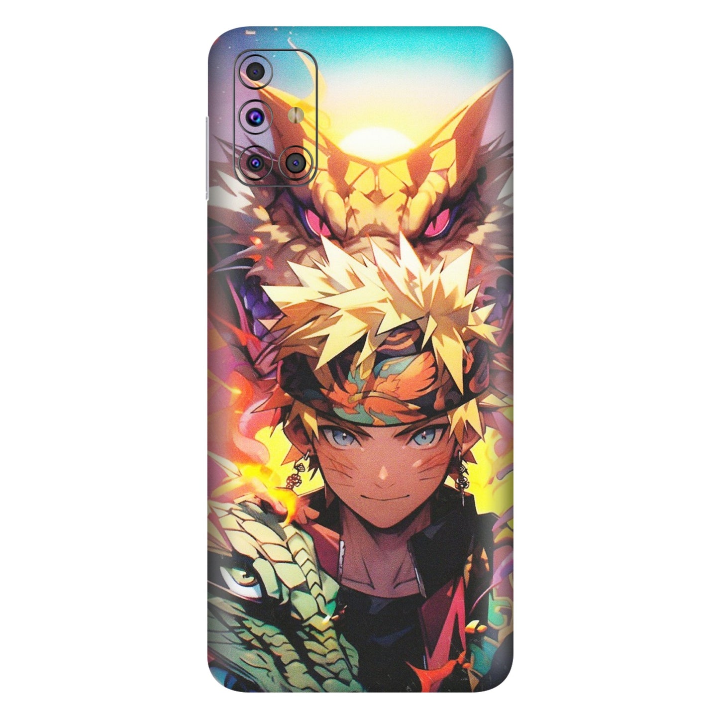 Samsung M/F/Note/Flip and C Phone Skins (All Models) - Angry Naruto Anime - Matte Finish (M-148) Samsung Galaxy M31s