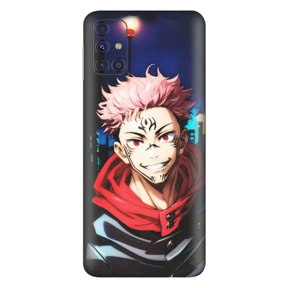 Samsung M/F/Note/Flip and C Phone Skins (All Models) - Yuji Itadori Funny Face Anime - Matte Finish (M-152) Samsung Galaxy M31s