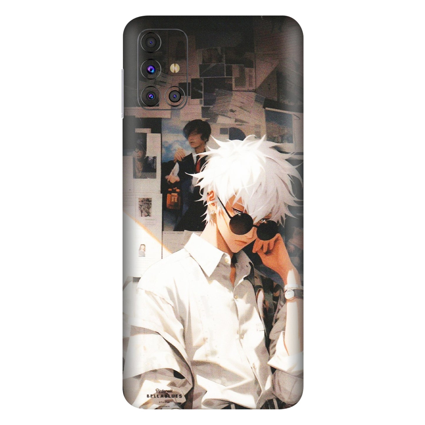 Samsung M/F/Note/Flip and C Phone Skins (All Models) - Gojo Satoru Jujustu Kaisen Anime - Matte Finish (M-156) Samsung Galaxy M31s
