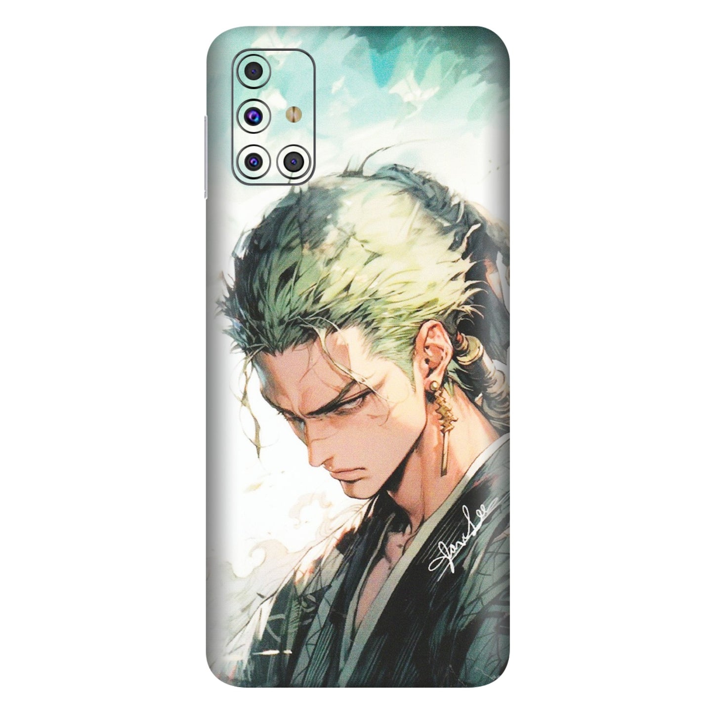 Samsung M/F/Note/Flip and C Phone Skins (All Models) - Pirate Hunter One Piece Anime - Matte Finish (M-157) Samsung Galaxy M31s